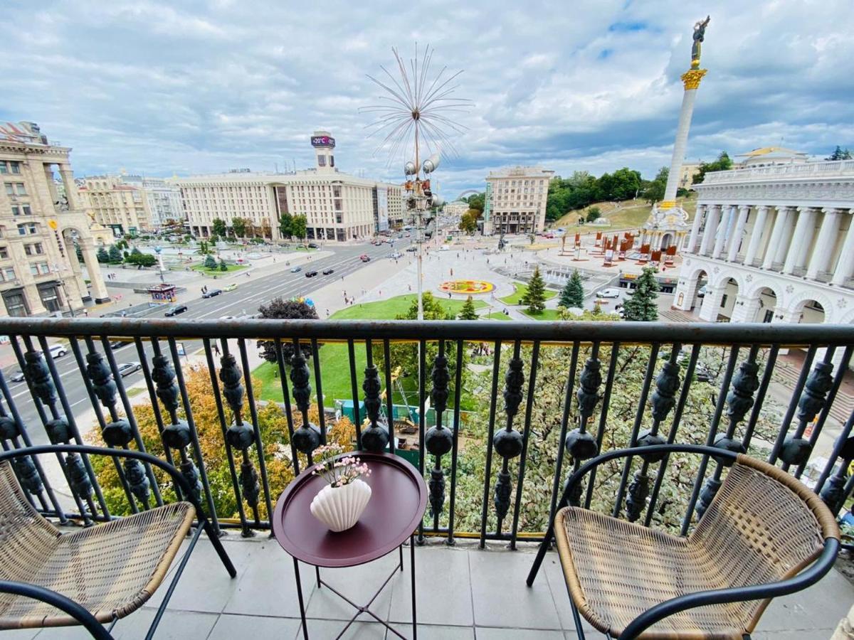 Amazing View Of Independence Square Lejlighed Kiev Eksteriør billede