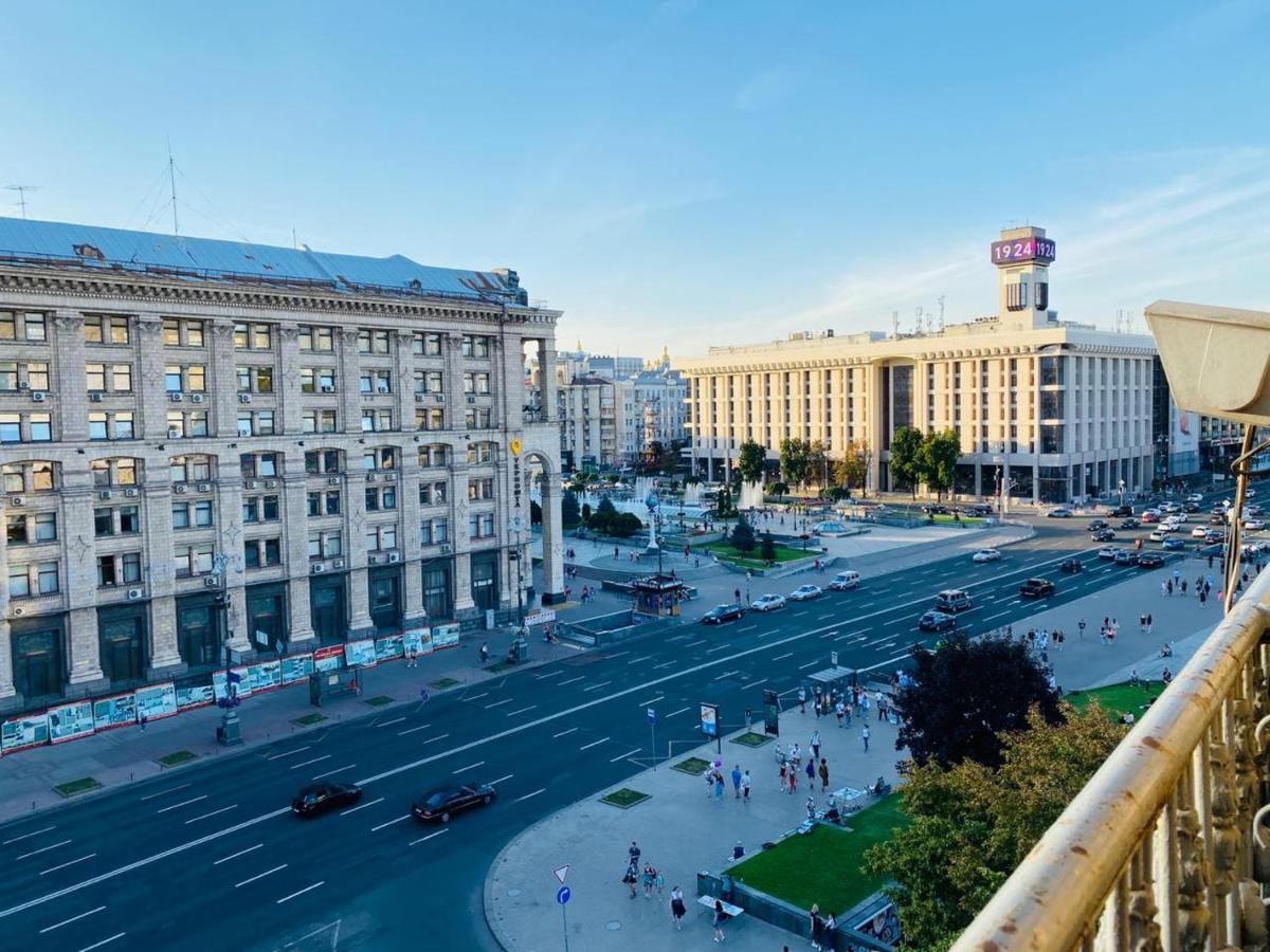 Amazing View Of Independence Square Lejlighed Kiev Eksteriør billede