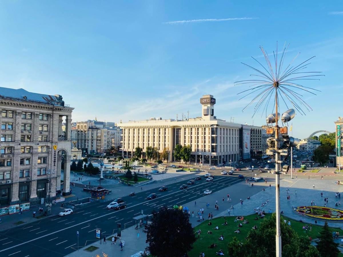 Amazing View Of Independence Square Lejlighed Kiev Eksteriør billede